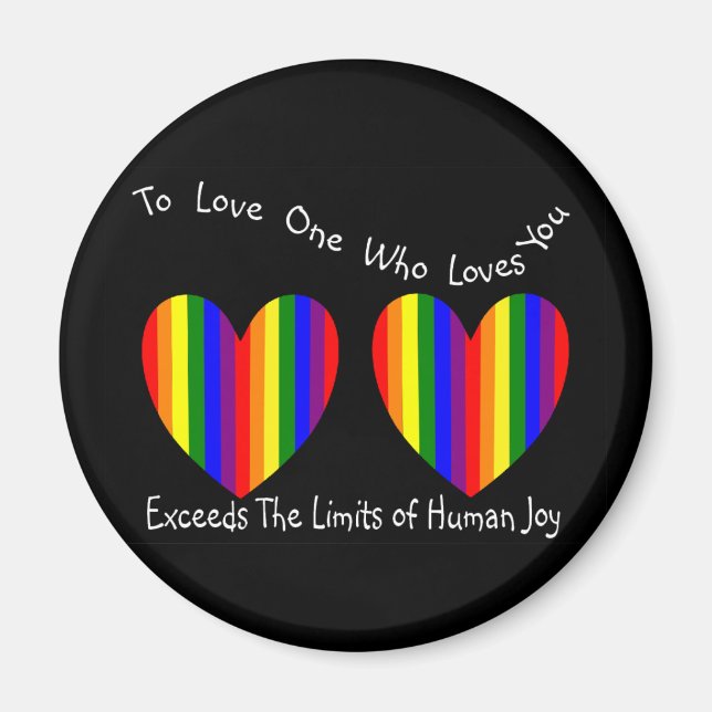 Karten und Geschenke für Schwule/Lesben Magnet (Vorne)