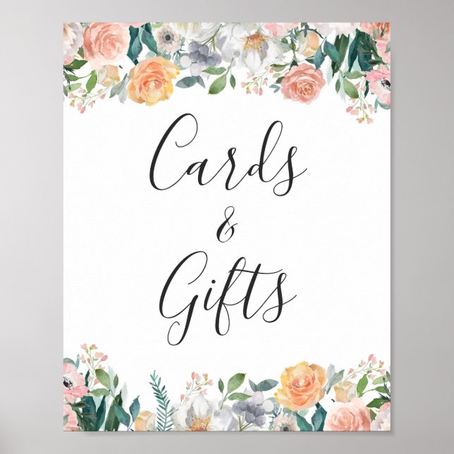 Karten und Geschenke Garten Blumen Rose Blumenstra Poster (Vorne)