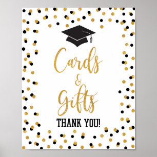 Karten und Geschenke Graduierungsparty signieren S Poster