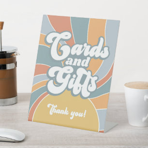 Karten und Geschenke Groovy Retro Sunshine Baby Du Sockelschild