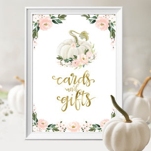 Karten und Geschenke Grünzeug Herbst-Baby-Party-Sc Poster