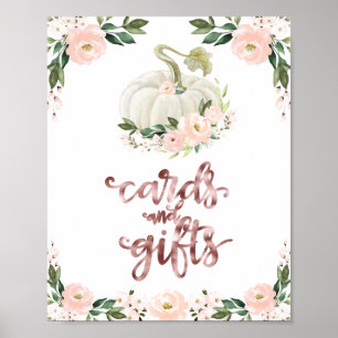 Karten und Geschenke Grünzeug Herbst-Baby-Party-Sc Poster