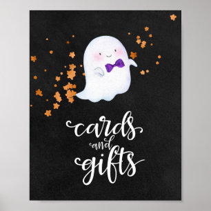 Karten und Geschenke Halloween Mädchen Baby Shower Poster