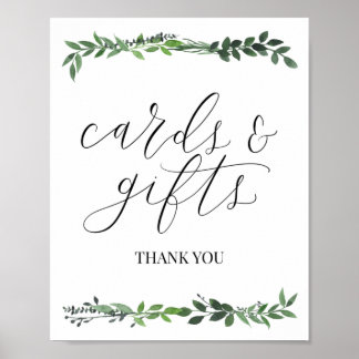 Karten und Geschenke Hochzeitsschild Poster