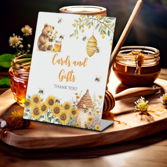 Karten und Geschenke Honey Bee Baby Dusche Sockelschild (Von Creator hochgeladen)