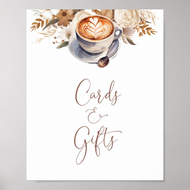 Karten und Geschenke Liebe Braut Brautparty Poster (Vorne)