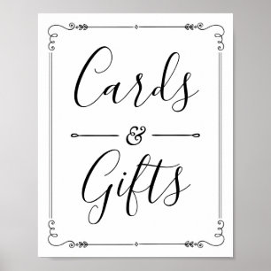 Karten und Geschenke Moderne Brautdusche Decke Poster