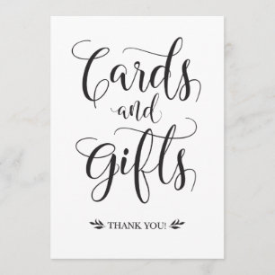 Karten und Geschenke Modernes Hochzeitsschild