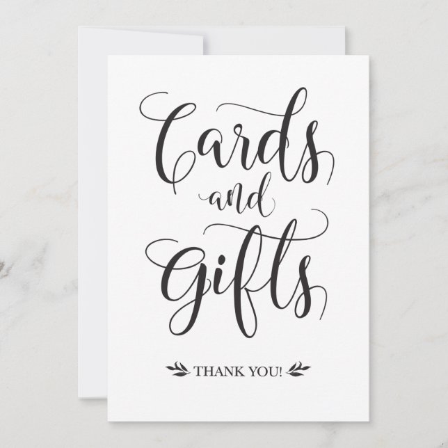 Karten und Geschenke Modernes Hochzeitszeichen (Vorderseite)