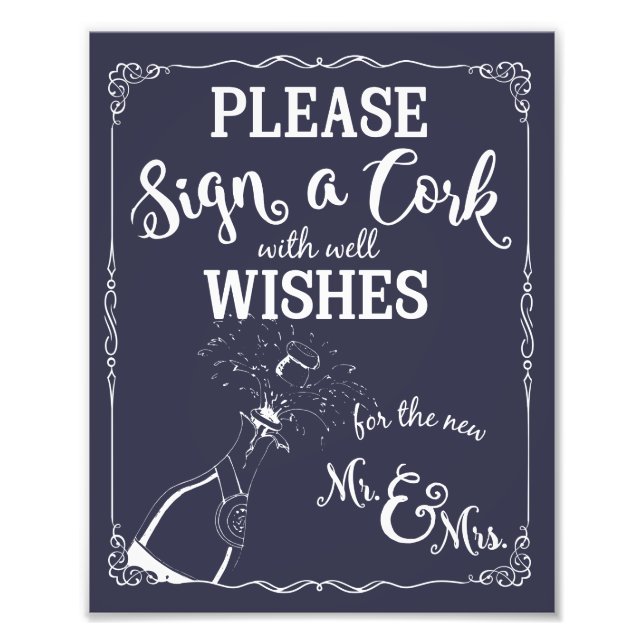 Karten und Geschenke Party Hochzeitszeichen nautis Fotodruck (Vorne)