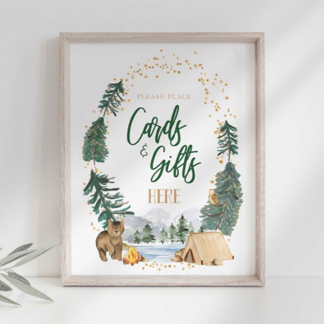 Karten- und Geschenke-Party-Schild Poster (Von Creator hochgeladen)