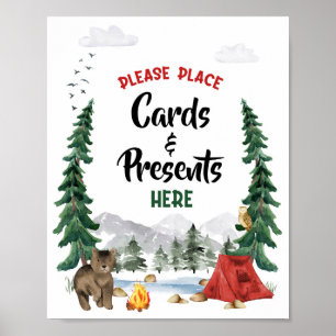 Karten- und Geschenke-Party-Schild Poster
