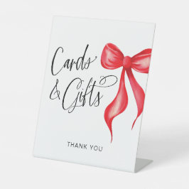 Karten und Geschenke Roter Wasserfarbenbogen Sockelschild