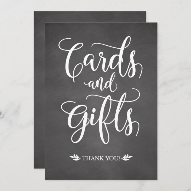 Karten und Geschenke rustikale Hochzeitszeichen (Vorne/Hinten)