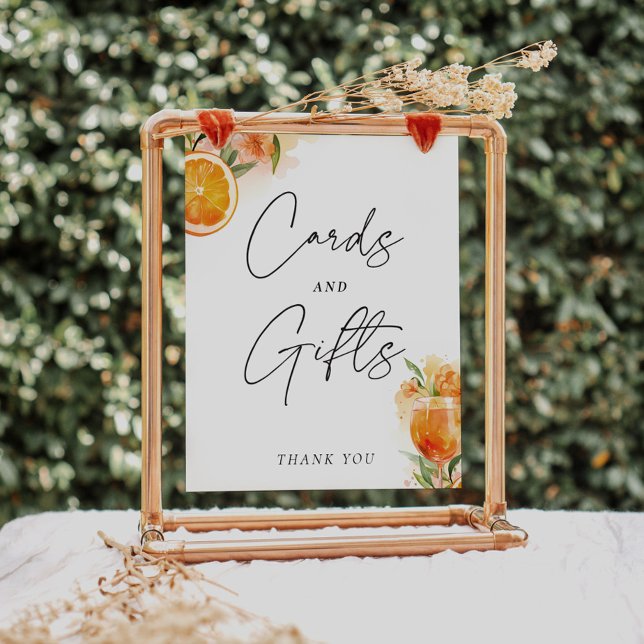 Karten und Geschenke Sign Aperol Spritz Brautparty Poster (Von Creator hochgeladen)