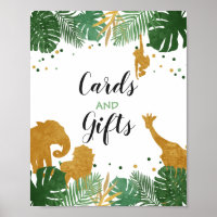 Karten und Geschenke Sign Zoo Jungle Gift Tischdek
