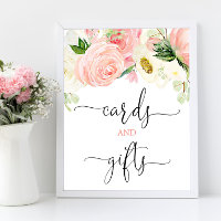 Karten und Geschenke signieren rosa goldfarbene el