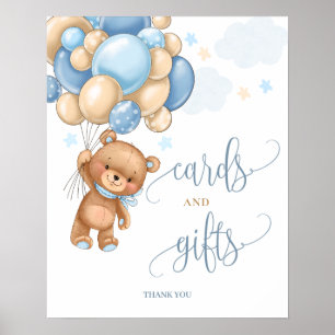 Karten und Geschenke Teddy Bären Balloons Babydusc Poster