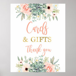 Karten und Geschenke - Unterschrift Poster