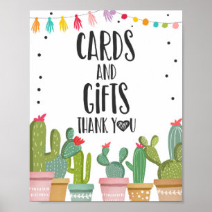 Karten und Geschenke Vielen Dank Cactus Fiesta Tab Poster