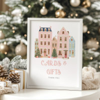 Karten und Geschenke Weihnachtsdorf Winter