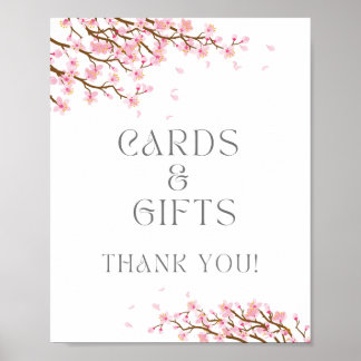 Karten und Geschenke Zeichen für Kirschblossom Par Poster