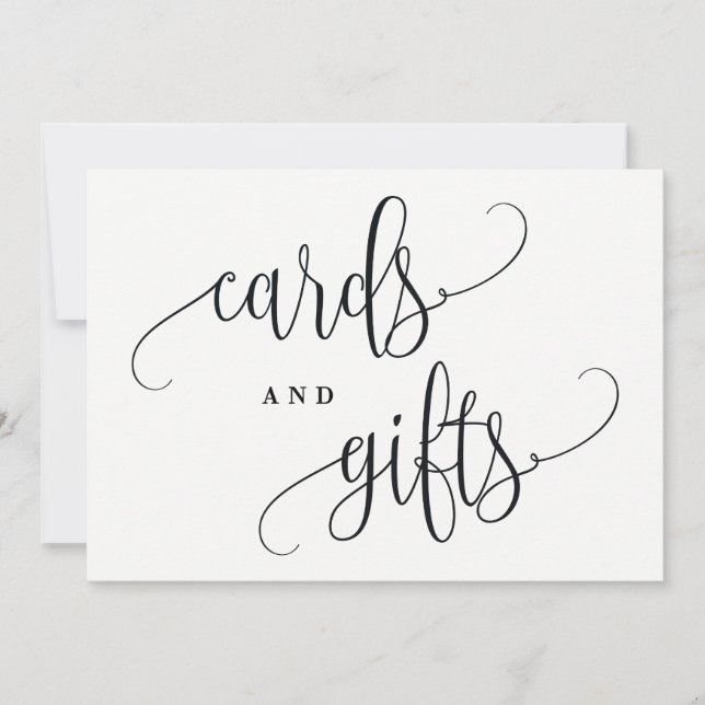 Karten und Geschenke Zeichen - Liebliche Kalligrap (Vorderseite)