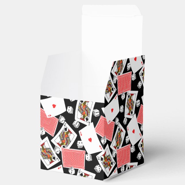 Karten und Würfel Geschenkschachtel (Geöffnet)