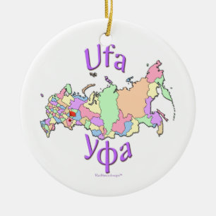 Karten-Verzierung Ufas Russland Keramikornament