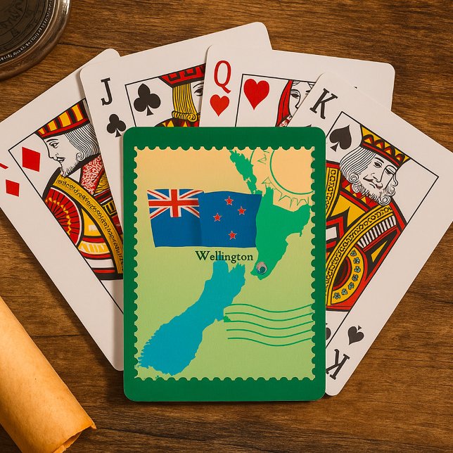 Karten von Neuseeland Spielkarten (Von Creator hochgeladen)