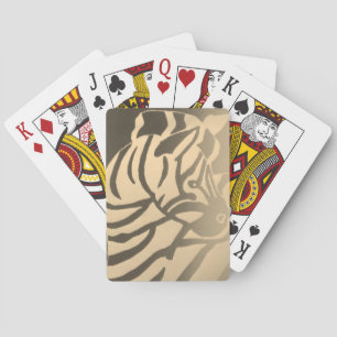 Karten Zebra spielen (schwarz und weiß) Spielkarten
