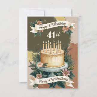Karten zum 41. Geburtstag