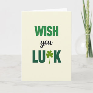 Karten zum Shamrock-Wunsch
