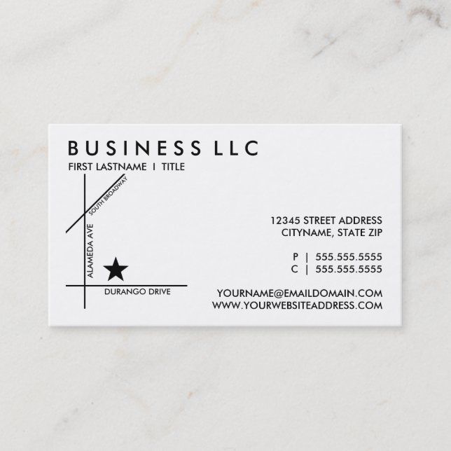 Kartenausweis für drei Straßen Rabattkarte (Vorderseite)