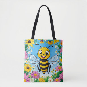 Kartenbiene Bunte Blumen