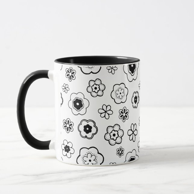 Kartenblumen-Kaffeetasse Tasse (Links)