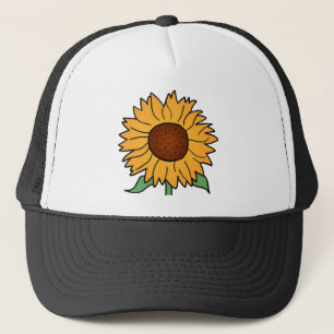 Kartenblumen, Sommerblumen Sonnenblume Truckerkappe