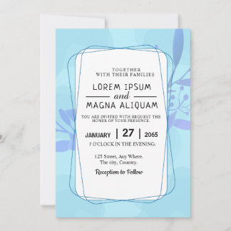 Kartendesign für Hochzeiten und Verlobungen Einladung