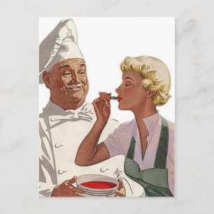 Kartendesign für Rezepte zur Weitergabe von Rezept Postkarte