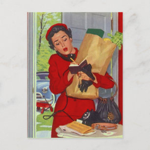 Kartendesign für Rezepte zur Weitergabe von Rezept Postkarte