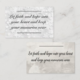 Karteneinsatz - Beileid - Beileid 2 Visitenkarte