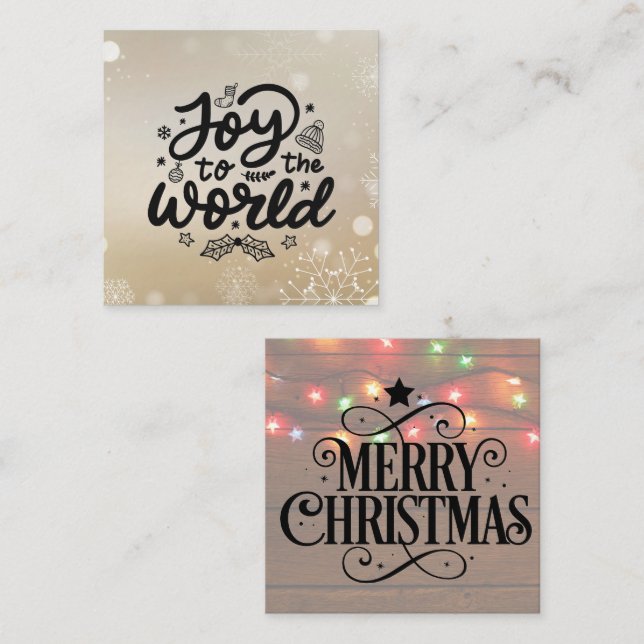 Karteneinsätze für handgefertigte Karten Weihnacht (Vorne/Hinten)