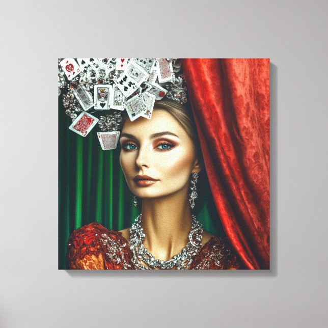 Kartenelemente, Kleidungsdesign, Mode Leinwanddruck (Vorderseite)