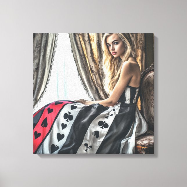 Kartenelemente, Kleidungsdesign, Mode Leinwanddruck (Vorderseite)