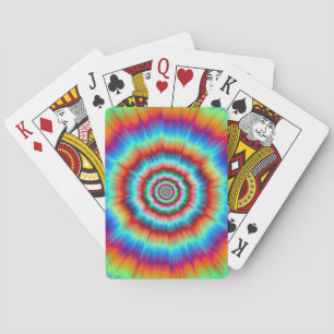 Kartenexplosion in Blau und Orange spielen Spielkarten