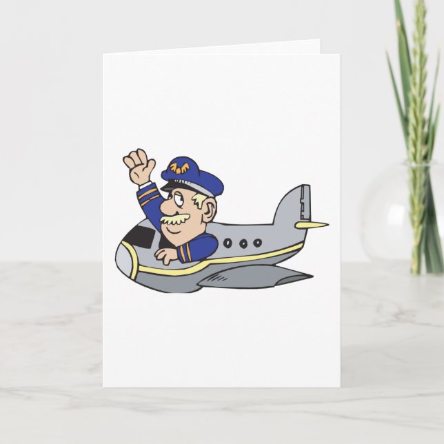 Kartenflugzeug Karte (Vorderseite)