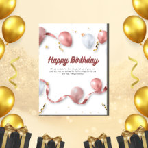 Kartengeschenke, Happy Geburtstag