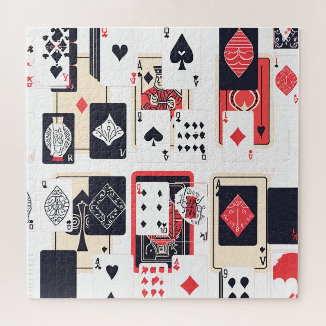 Kartenhalle | Abstrakt modern Puzzle (Horizontal)