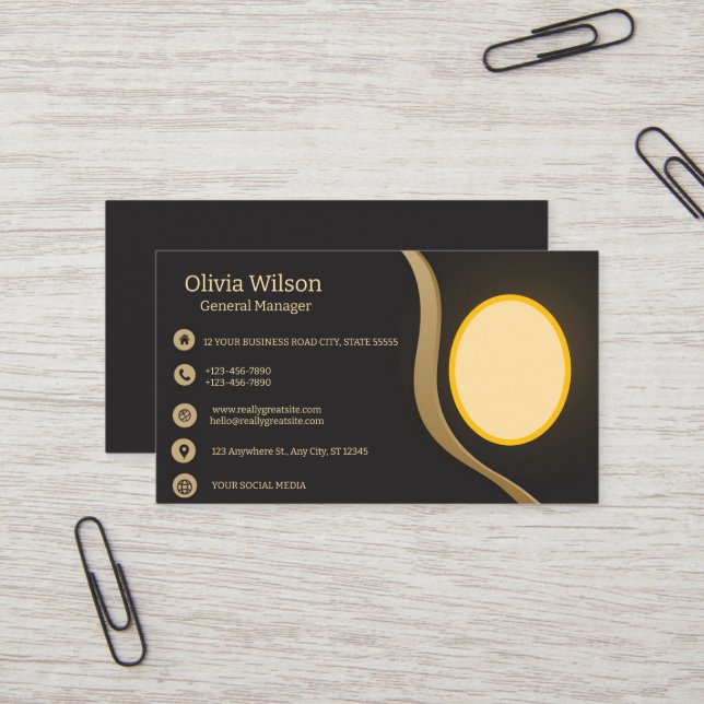 Kartenhalter 2024 visitenkarte (Vorderseite/Rückseite Beispiel)