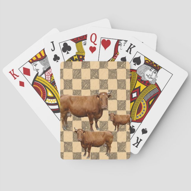 Kartenhalterung der Kuh Spielkarten (Rückseite)